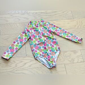 Betsey Johnson Multicolor Floral Kids Rashguard